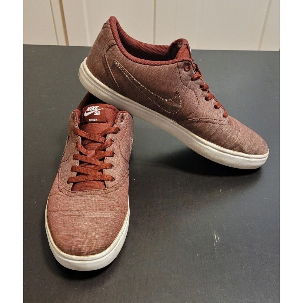 Size 12 - Nike Check Solar SB Canvas Premium Dark Team Red